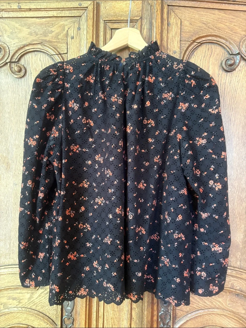 Ulla Johnson Eyelet Puff Sleeve Blouse